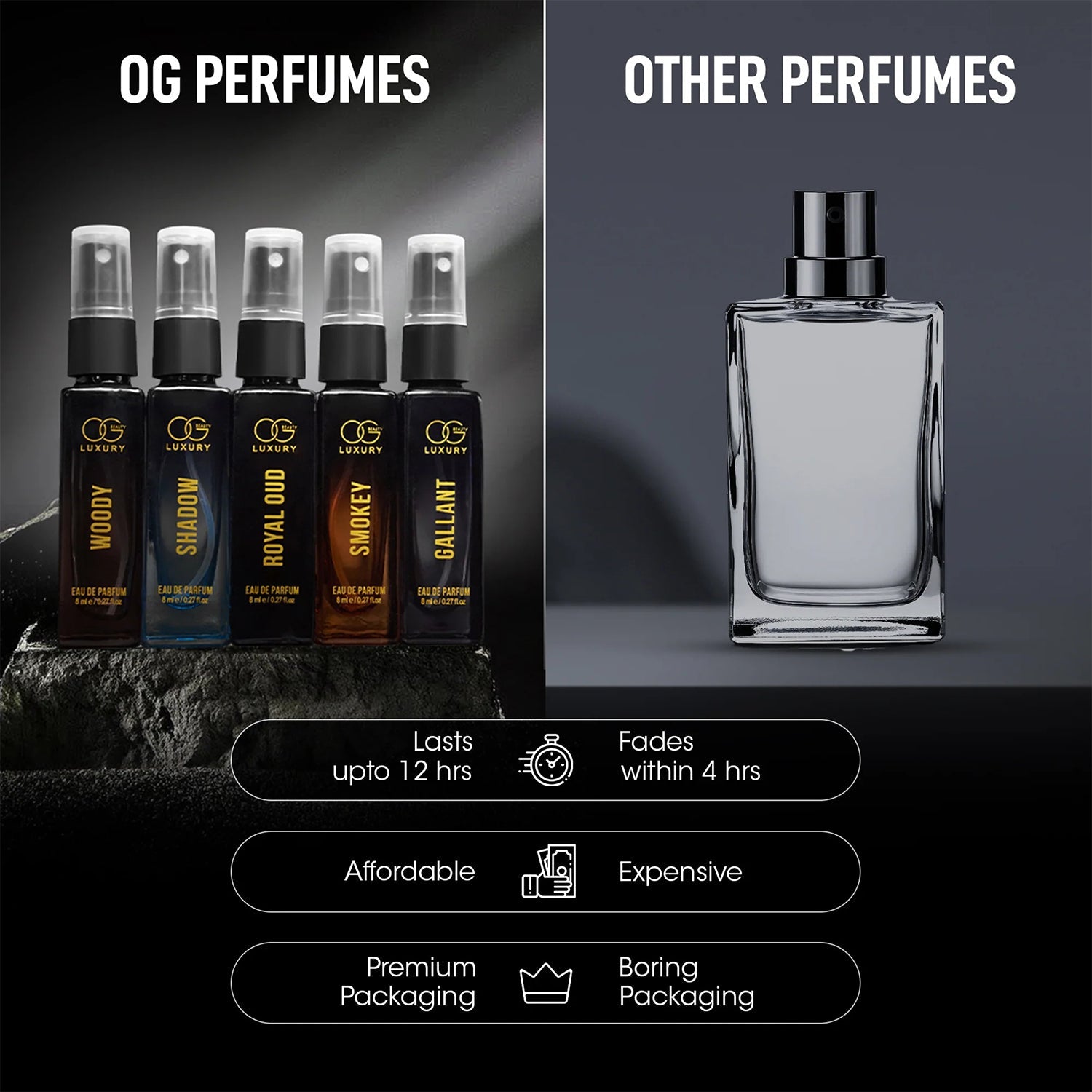 OG Beauty Luxury Perfume Combo Pack (8 ML / 5 Pc) OG Beauty Luxury Perfume Combo Pack (8 ML / 5 Pc)